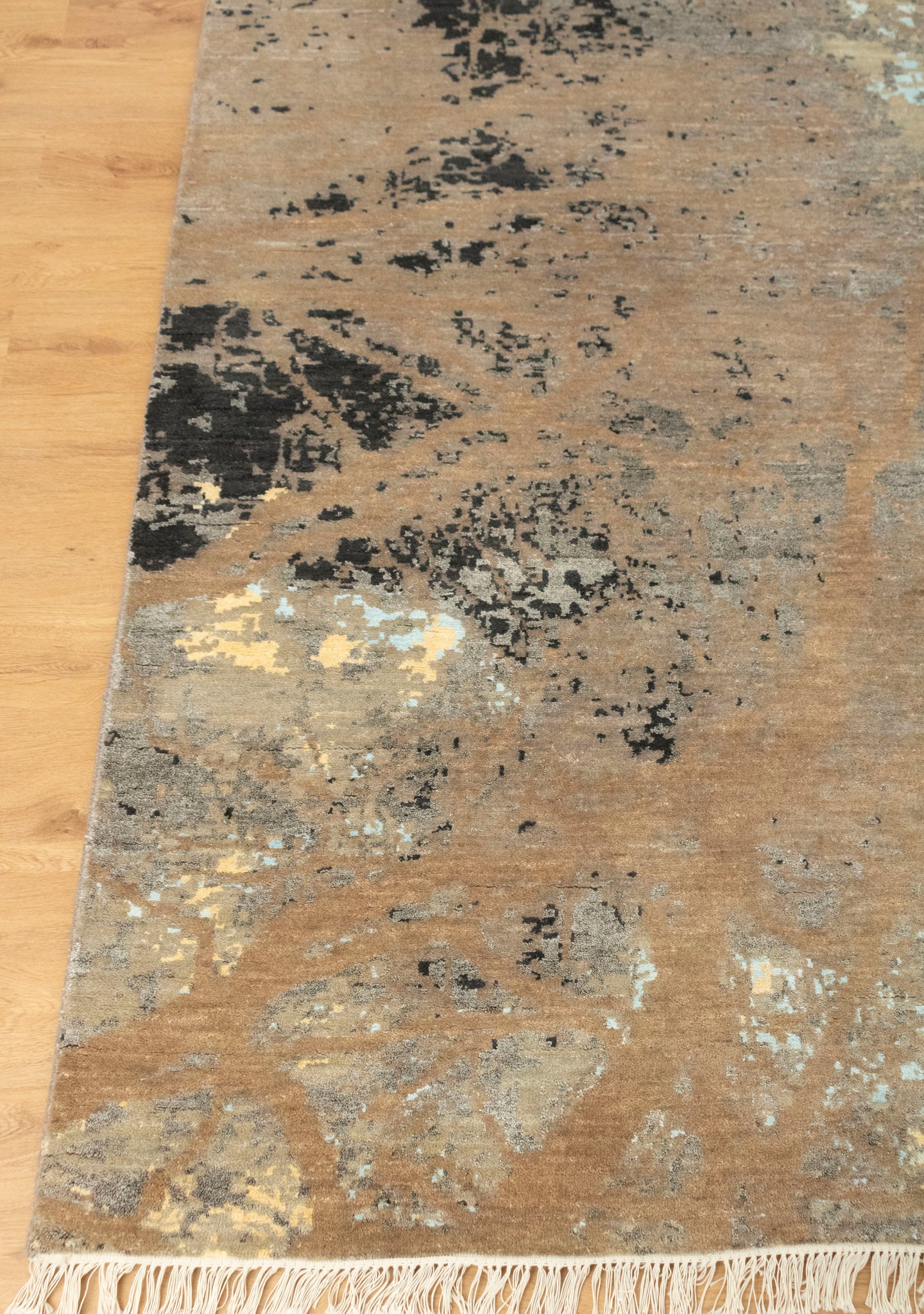 8x10 Omaxe Abstract Carpet Wool & Silk Modern Vintage Living Room Area Rug | Buy Online Carpet